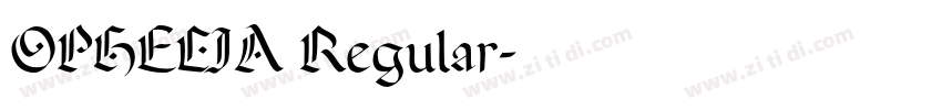 OPHELIA Regular字体转换
